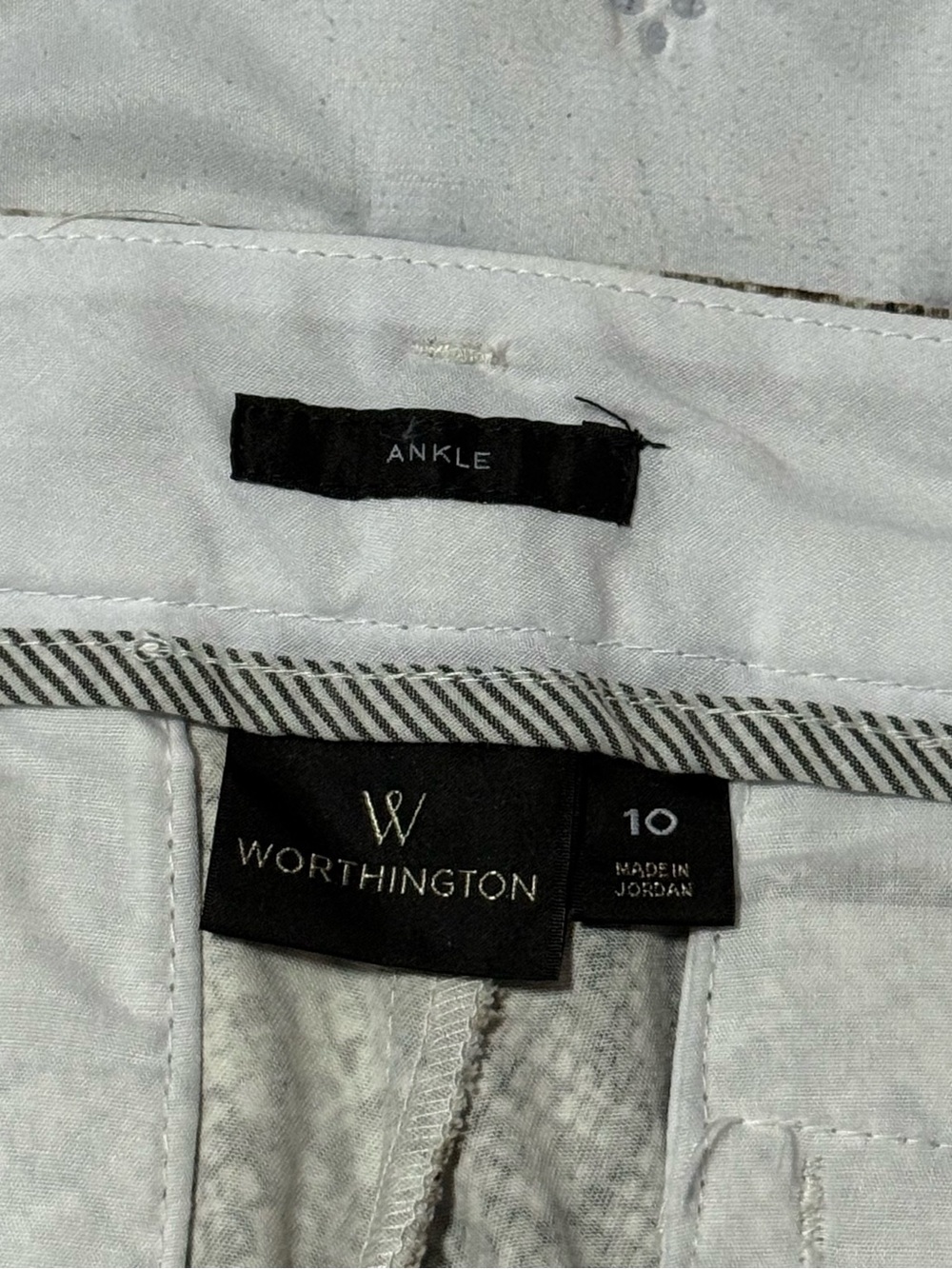 Worthington Brown Snake Print Ankle Pants - Picture 2 of 3